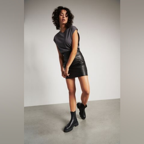 Dynamite Faux Leather Skirt - Picture 2 of 8